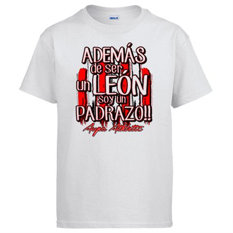 Camiseta además de ser un león soy un padrazo del Athletic