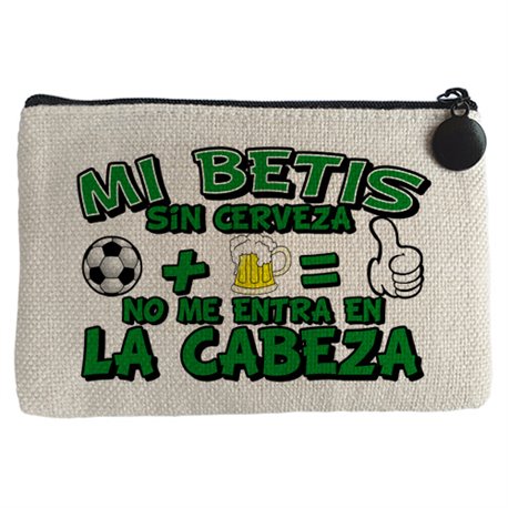Monedero Mi Betis sin Cerveza no me entra en la cabeza