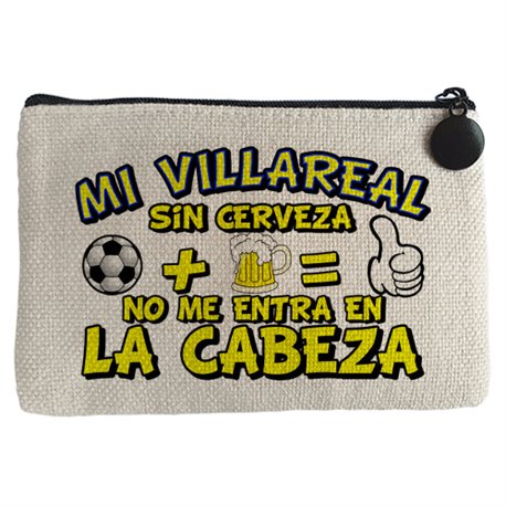 Monedero Mi Villareal sin Cerveza no me entra en la cabeza