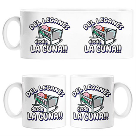 Tazas del Leganés desde la cuna fútbol