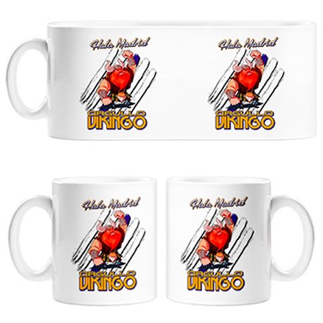 Tazas orgullo real Vikingo Merengue Madrid fútbol