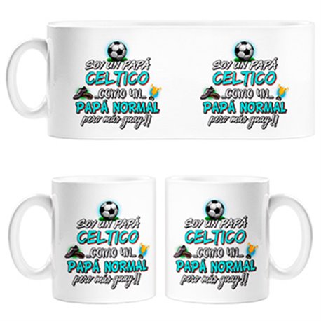Taza soy un papá Céltico como un papá normal pero más guay