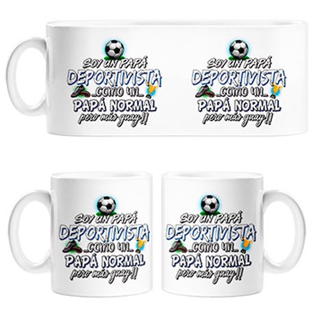 Taza soy un papá Deportivista como un papá normal pero más guay