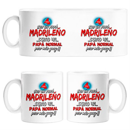 Taza soy un papá madrileño como un papá normal pero más guay