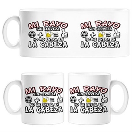 Taza Mi Rayo sin Cerveza no me entra en la cabeza