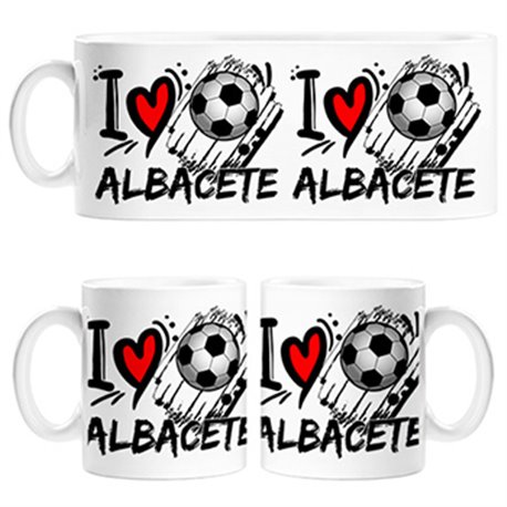 Taza I Love Albacete fútbol