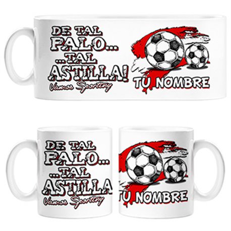 Taza de tal palo tal astilla Sporting personalizable con nombre