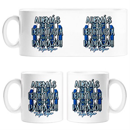 Taza además de ser Deportivista soy un padrazo La Coruña fútbol