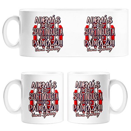 Taza además de ser Sportinguista soy un padrazo Gijón fútbol