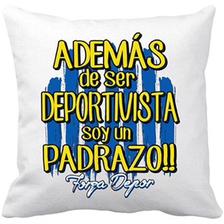 Cojín con relleno además de ser deportivista soy un padrazo futbolero de la coruña