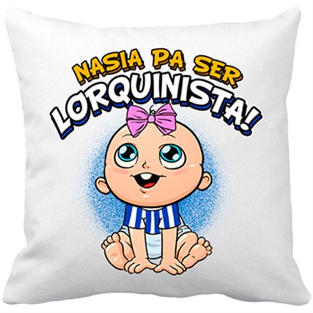 Cojín con relleno nacida para ser Lorquinista Lorca fútbol