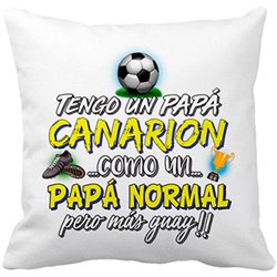Cojín con relleno además de ser Txuri Urdin soy un padrazo futbolero de San Sebastián
