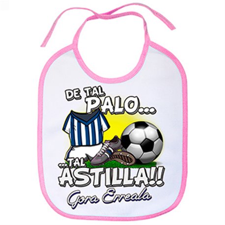 Babero De tal palo tal astilla de la real para aficionado al fútbol