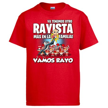 Camiseta ya tenemos otro Rayista más en la familia para aficionado al fútbol de Vallecas