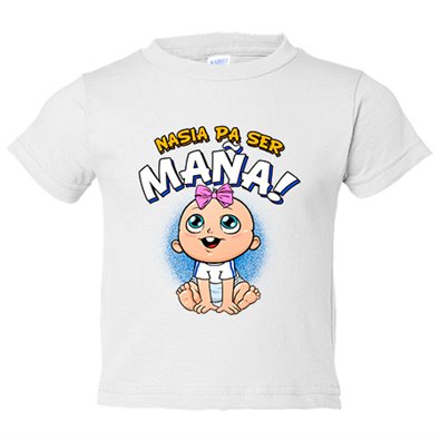Camiseta bebé nacida para ser Maña del Zaragoza para aficionado al fútbol