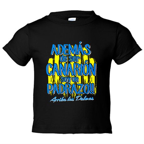 Camiseta niño además de ser Canarión soy un padrazo Las Palmas fútbol