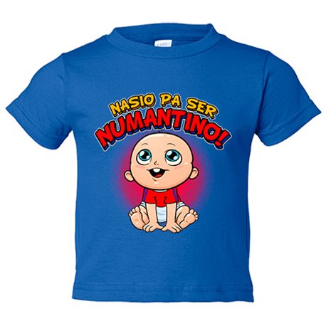 Camiseta bebé nacido para ser Numantino para aficionado al fútbol de Soria