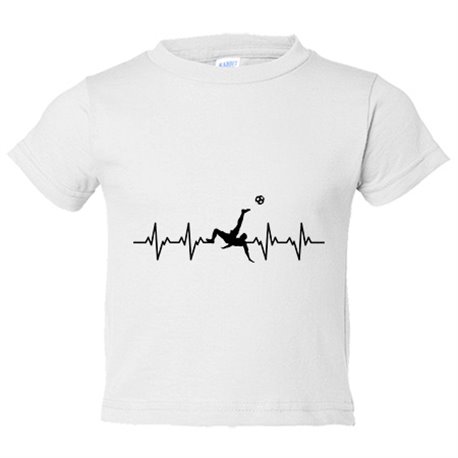 Camiseta bebé el fútbol me da vida es mi pasión
