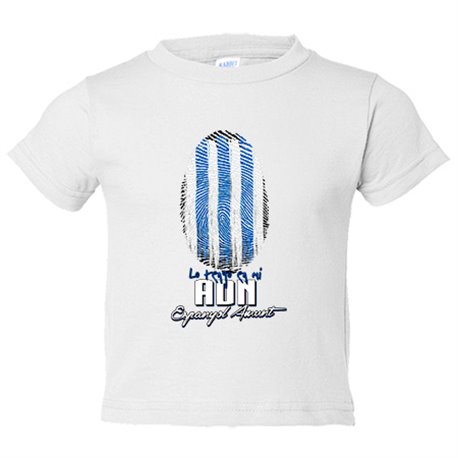 Camiseta bebé lo tengo en mi ADN futbolero espanyol