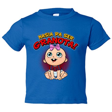 Camiseta bebé nacida para ser Granota para aficionada al fútbol