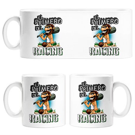 Taza frase el primero del Racing para hincha de su equipo de fútbol