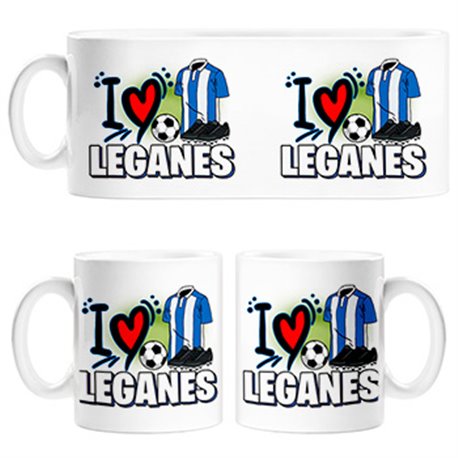 Taza para enamorado de su equipo de fútbol de Leganés