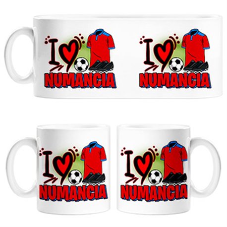 Taza para enamorado de su equipo de fútbol de numancia