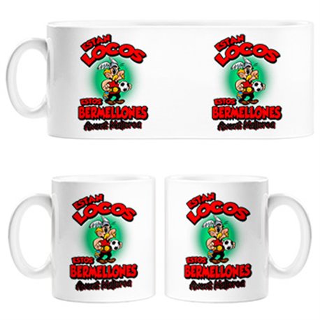 Taza parodia de Asteris para aficionados al fútbol de Mallorca
