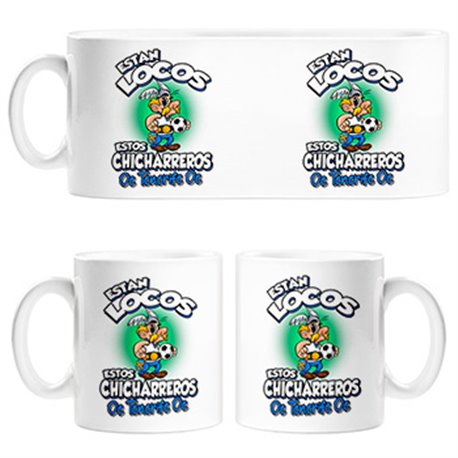Taza parodia de Asteris para aficionados al fútbol de Tenerife