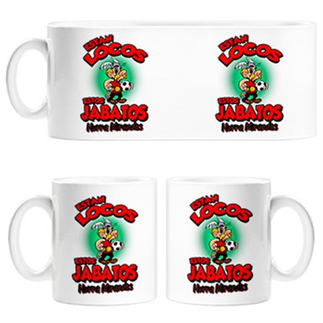 Taza parodia de Asteris para aficionados al fútbol del Mirandés