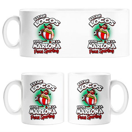 Taza parodia de Obelis para aficionados al fútbol del Sporting