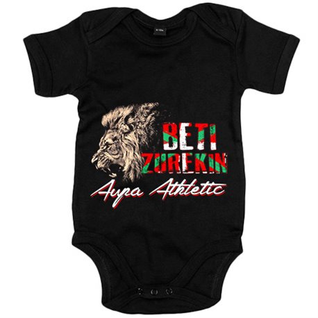 Body bebé frase beti zurekin athletic para aficionado al fútbol