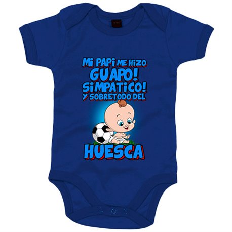 Body bebé mi papi me hizo guapo simpático y sobretodo aficionado al fútbol de Huesca