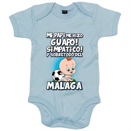 Body bebé mi papi me hizo guapo simpático y sobretodo aficionado al fútbol de Málaga
