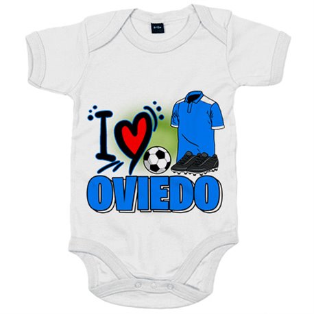 Body bebé para enamorado de su equipo de fútbol de Oviedo