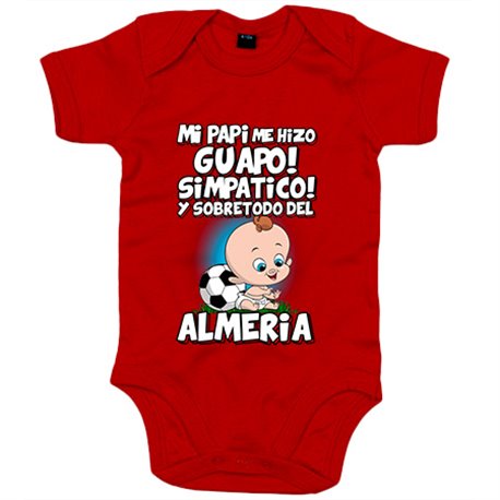 Body bebé mi papi me hizo guapo simpático y sobretodo aficionado al fútbol de Almería