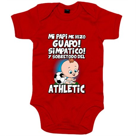 Body bebé mi papi me hizo guapo simpático y sobretodo aficionado al fútbol del Athletic