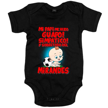 Body bebé mi papi me hizo guapo simpático y sobretodo aficionado al fútbol del Mirandés