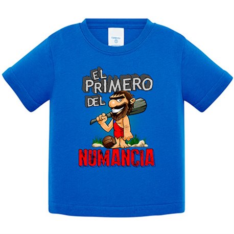 Camiseta bebé frase el primero del Numancia para hincha de su equipo de fútbol