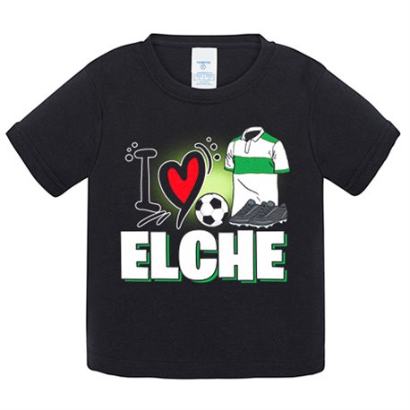Camiseta bebé para enamorado de su equipo de fútbol de Elche