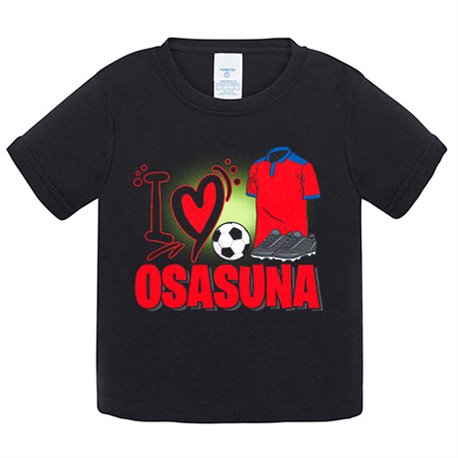 Camiseta bebé para enamorado de su equipo de fútbol de Osasuna (DESACTIVAR)