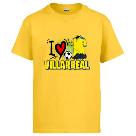 Camiseta para enamorado de su equipo de fútbol de Villarreal
