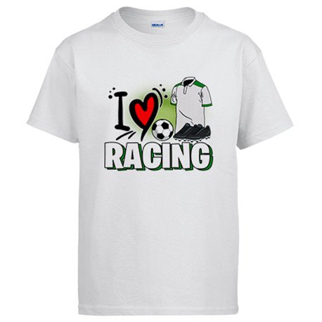 Camiseta para enamorado de su equipo de fútbol del Racing