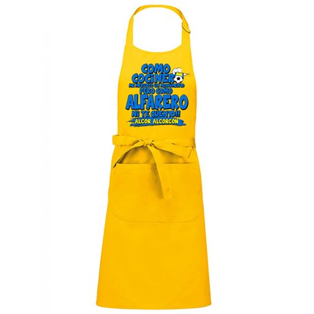 Delantal Alcorcón cocinero alfarero aficionado al fútbol