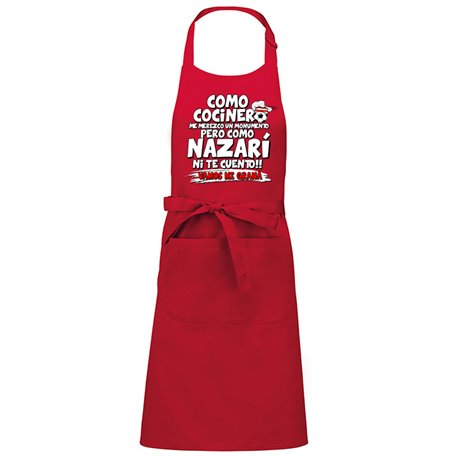 Delantal Granada cocinero nazarí aficionado al fútbol
