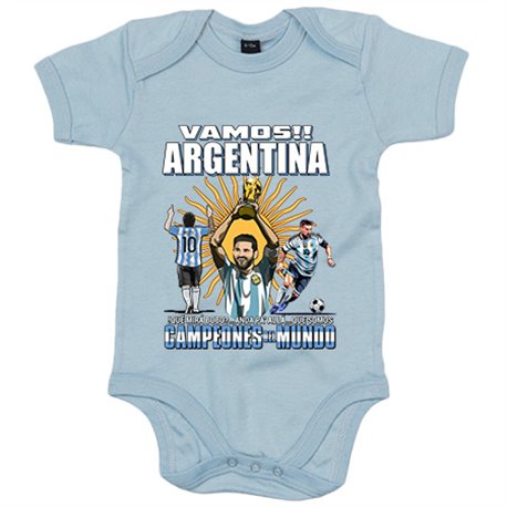 Body bebé Argentina campeona del Mundo para aficionado al fútbol que miras bobo somos Campeones del Mundo