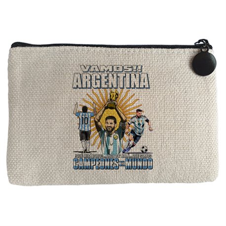 Monedero Argentina campeona del Mundo para aficionado al fútbol que miras bobo somos Campeones del Mundo