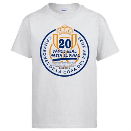 Camiseta campeones de copa del rey vamos real hasta el final para aficionados del fútbol de Madrid