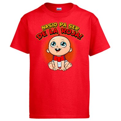 Camiseta nacido para ser de La Roja para aficionado al fútbol