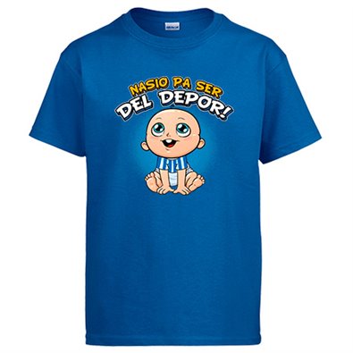 Camiseta nacido para ser del Depor para aficionado al fútbol de la Coruña